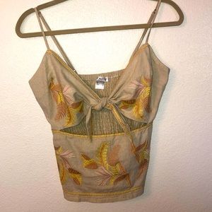 Cut Out Embellished Tank Top